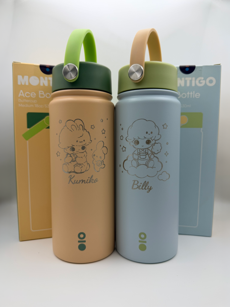 Custom Dimoo Engraved Bottles