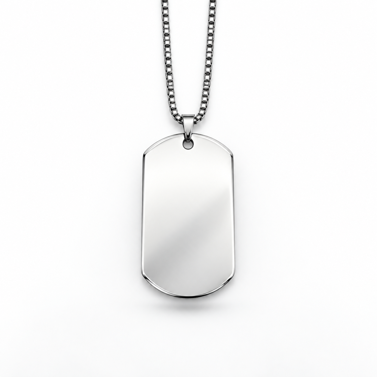 Customised Engraved Stainless Steel Pendant - Image 3
